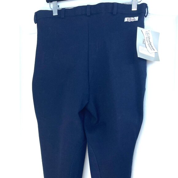NEW The Elite Riding Breeches Oxer Size 32 Regular Navy Blue Cotton Lycra NWT - Picture 8 of 14